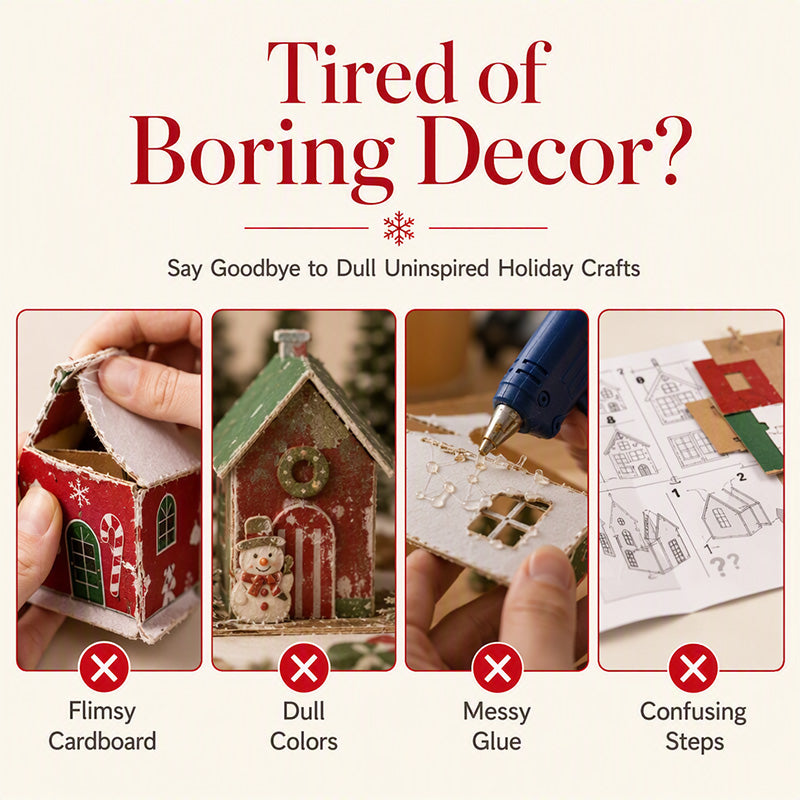 DIY 3D Pearl Christmas Art Kit – Handmade Festive Decoration with 6 Holiday Designs