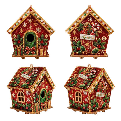 DIY 3D Pearl Christmas Art Kit – Handmade Festive Decoration with 6 Holiday Designs