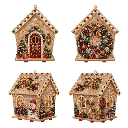 DIY 3D Pearl Christmas Art Kit – Handmade Festive Decoration with 6 Holiday Designs