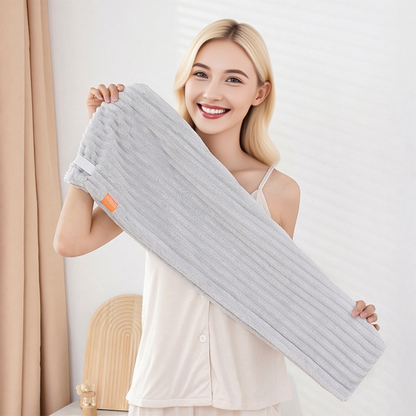 Large Hair Towel with Secure Band For Women