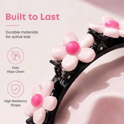 Cartoon Braiding Headband — Integrated Mini Clips, Instant Braids for Girls