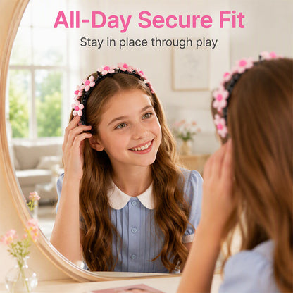 Cartoon Braiding Headband — Integrated Mini Clips, Instant Braids for Girls