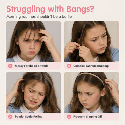 Cartoon Braiding Headband — Integrated Mini Clips, Instant Braids for Girls