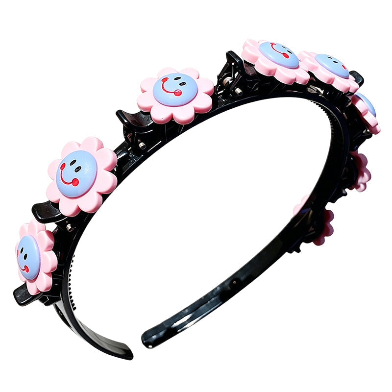 Cartoon Braiding Headband — Integrated Mini Clips, Instant Braids for Girls