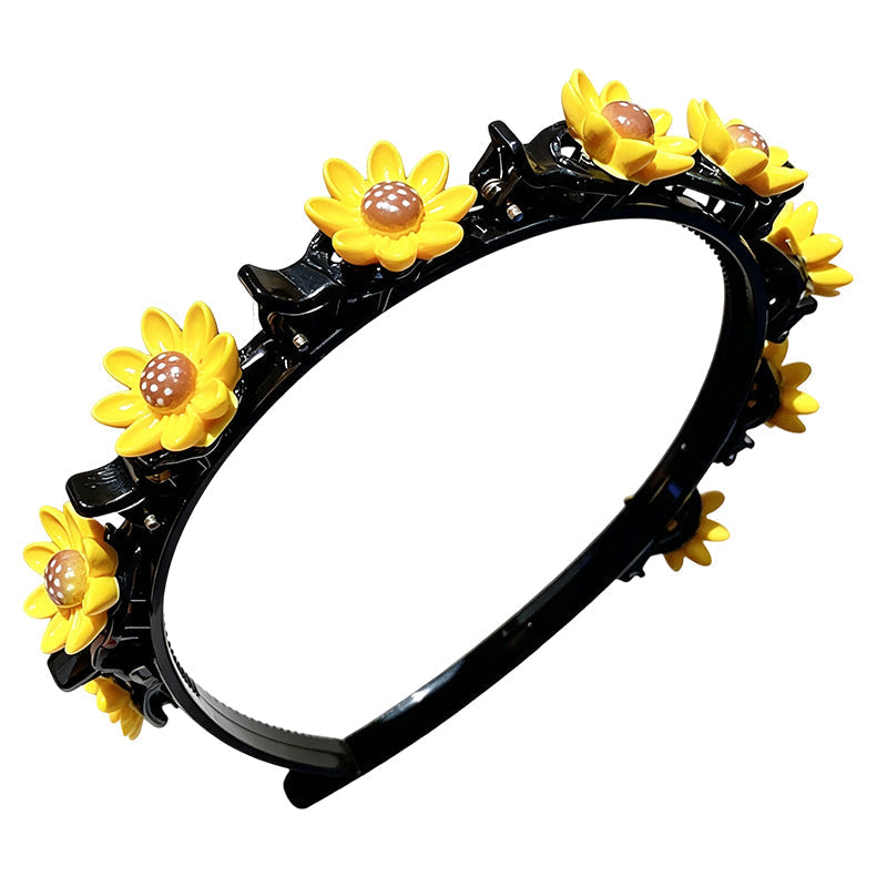 Cartoon Braiding Headband — Integrated Mini Clips, Instant Braids for Girls