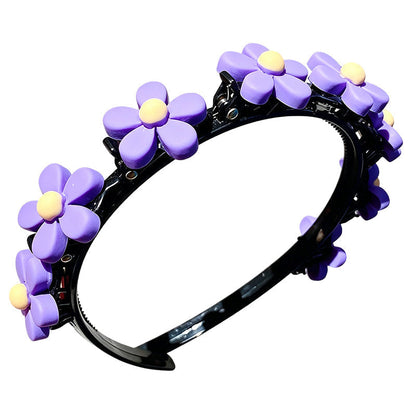 Cartoon Braiding Headband — Integrated Mini Clips, Instant Braids for Girls