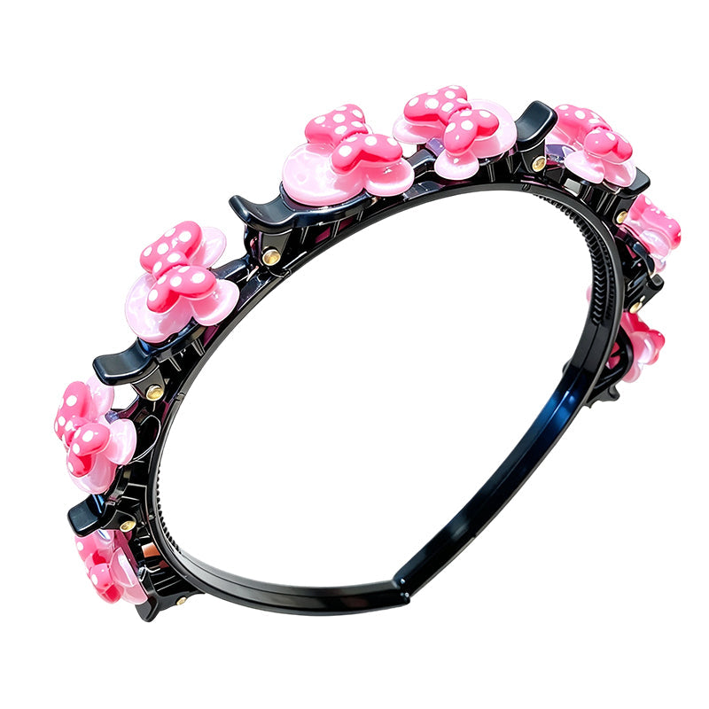Cartoon Braiding Headband — Integrated Mini Clips, Instant Braids for Girls