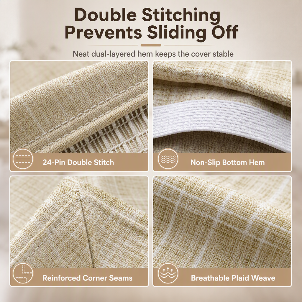 Stretch Plaid Chair Cover – Universal Fit & Protective