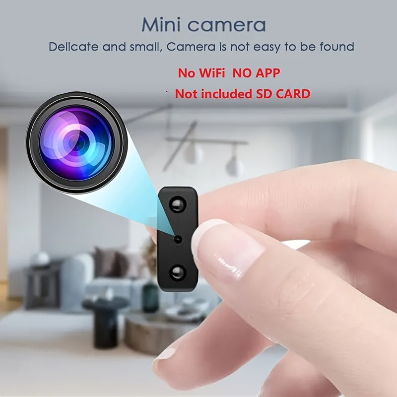 Full HD Mini Camera with Infrared Night Vision and Motion Detection Alerts