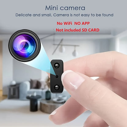 Full HD Mini Camera with Infrared Night Vision and Motion Detection Alerts