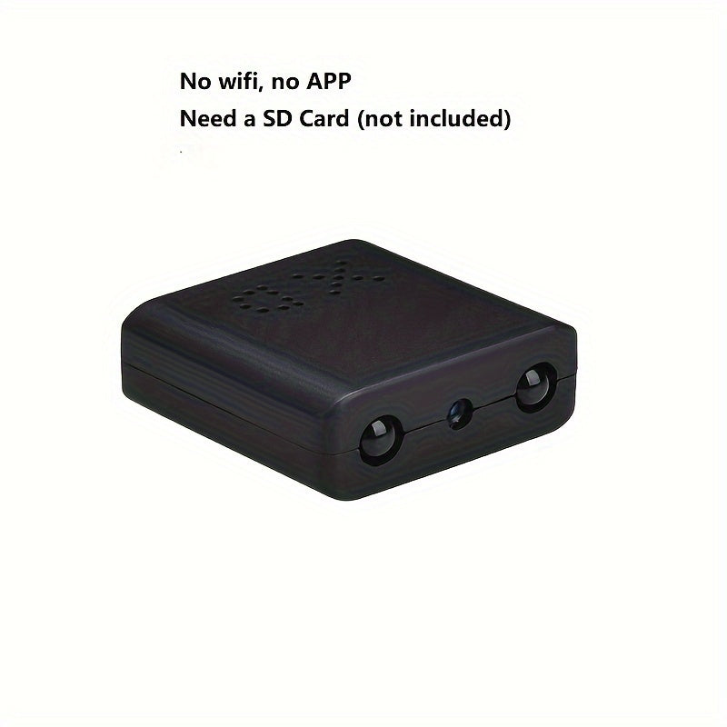 Full HD Mini Camera with Infrared Night Vision and Motion Detection Alerts