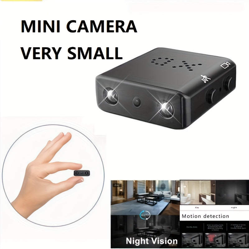 Full HD Mini Camera with Infrared Night Vision and Motion Detection Alerts