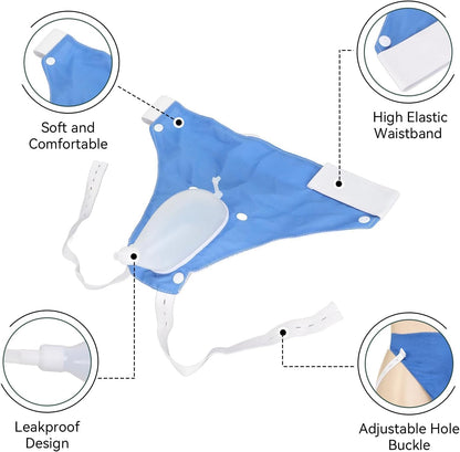 Wearable Urinary Drainage System with Silicone Collector and Dual Collection Bags