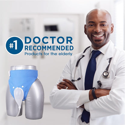 Wearable Urinary Drainage System with Silicone Collector and Dual Collection Bags
