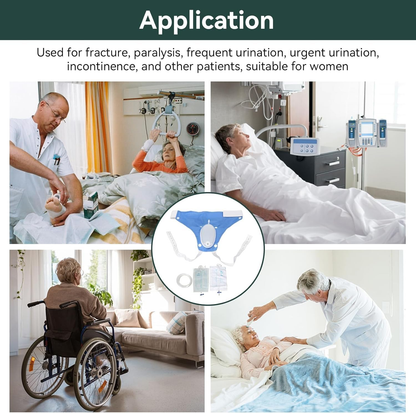 Wearable Urinary Drainage System with Silicone Collector and Dual Collection Bags
