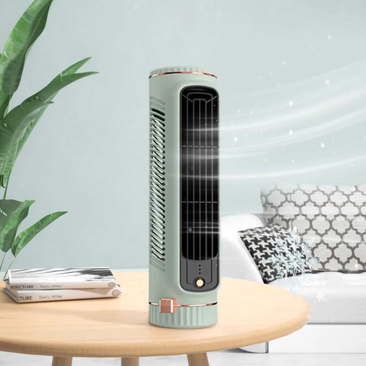 Portable Bladeless Tower Fan Personal Cooling