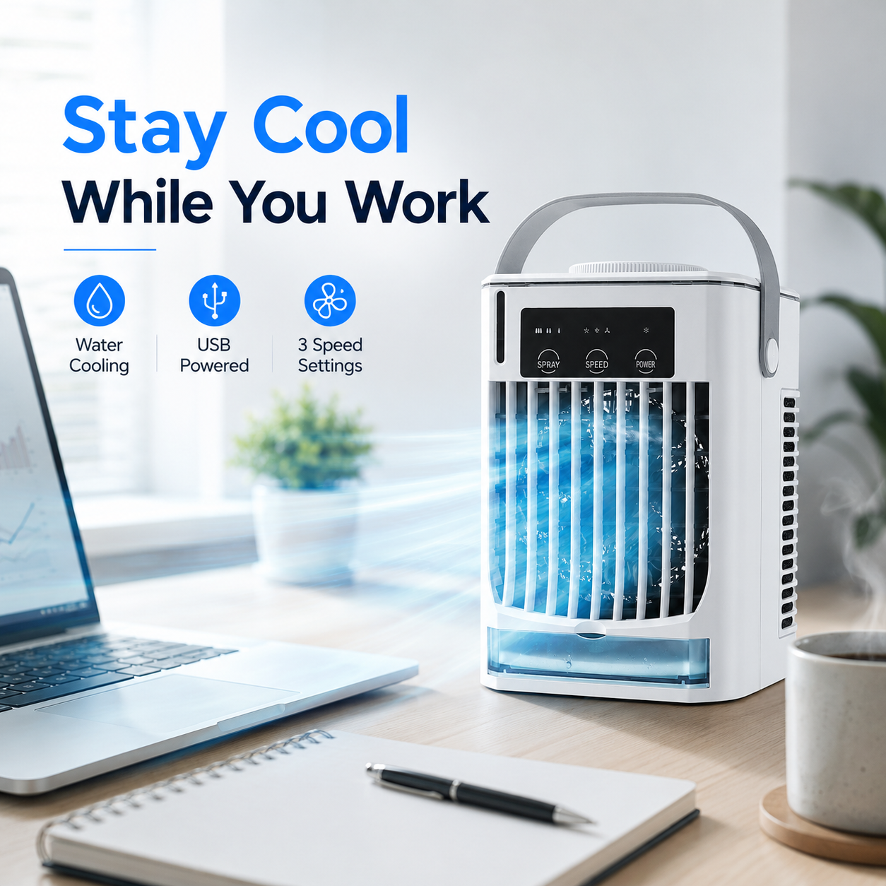 Portable Mini Air Cooler Fan Personal Use