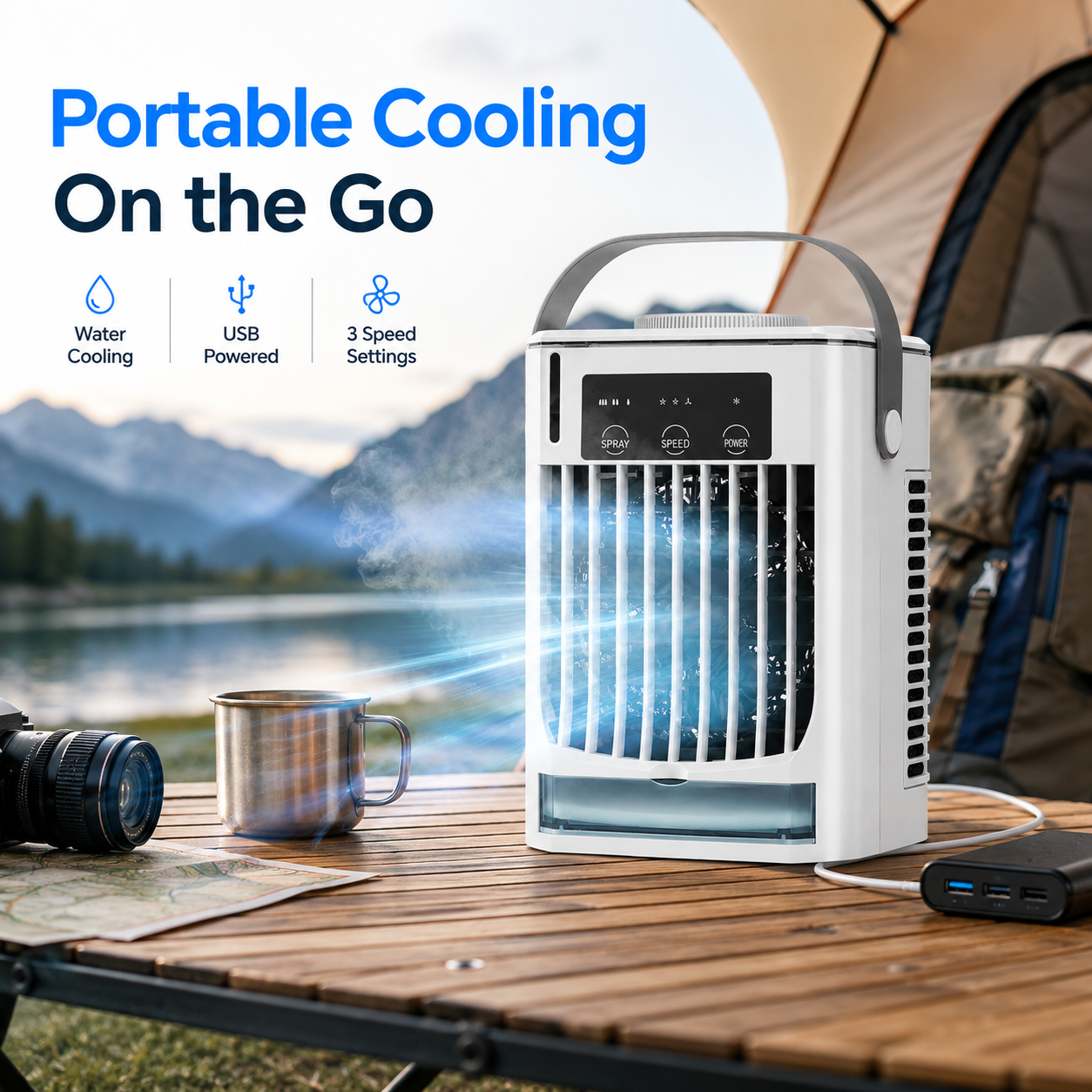 Portable Mini Air Cooler Fan Personal Use