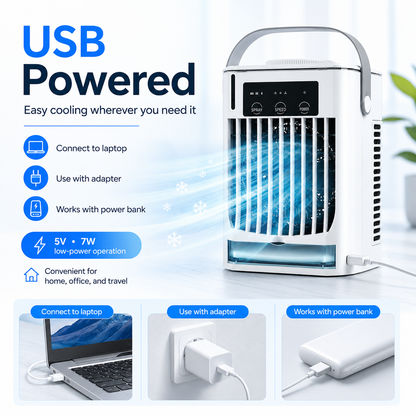 Portable Mini Air Cooler Fan Personal Use