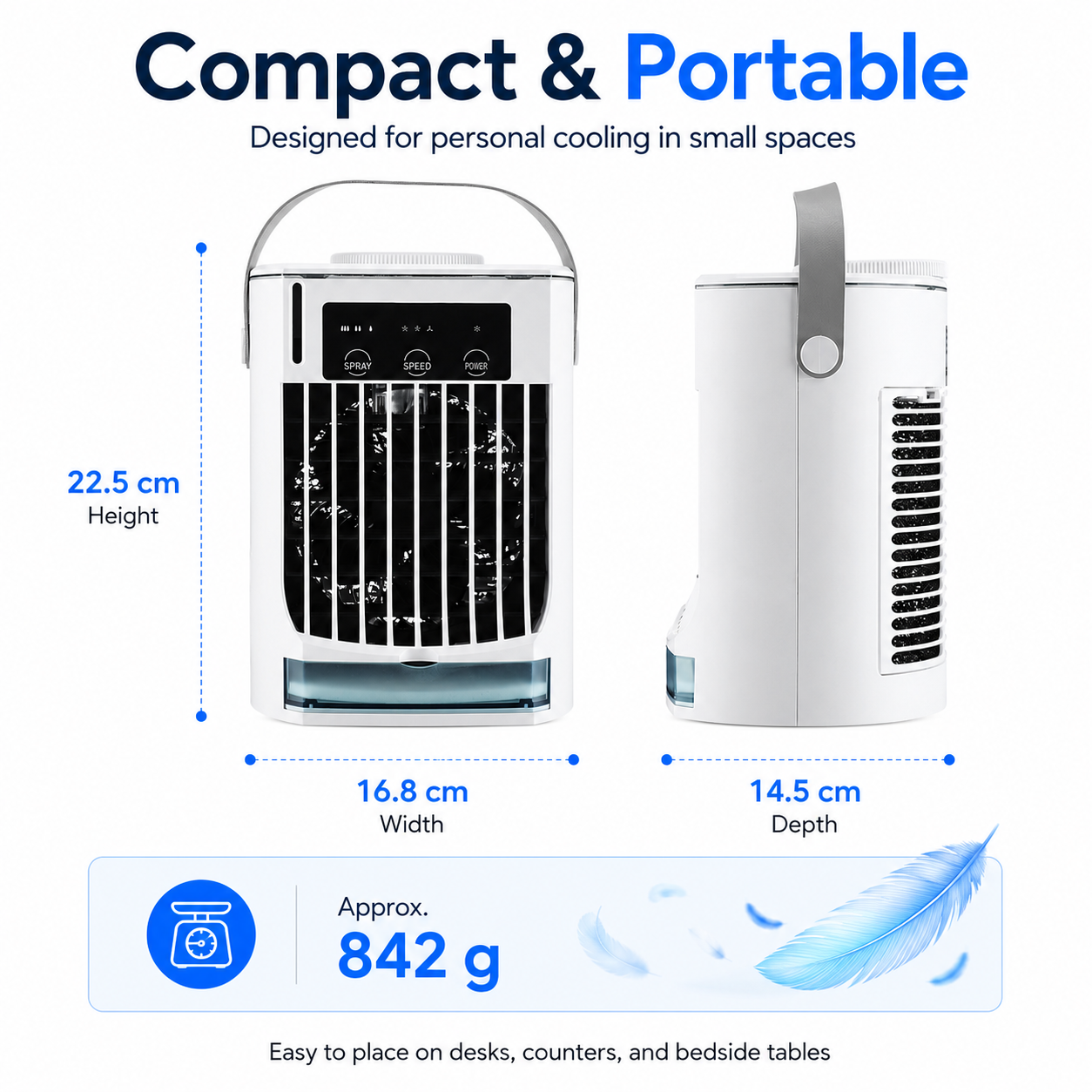 Portable Mini Air Cooler Fan Personal Use