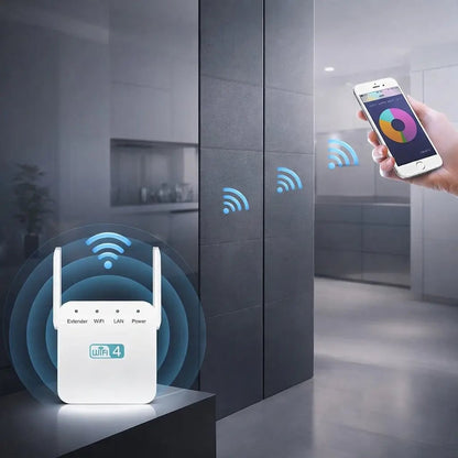 WIFI Range Extender Booster Dual Band Mesh Connectations