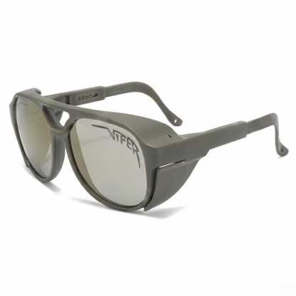 Wraparound Motorcycle Sunglasses with UV400 Protection and Wind Barrier