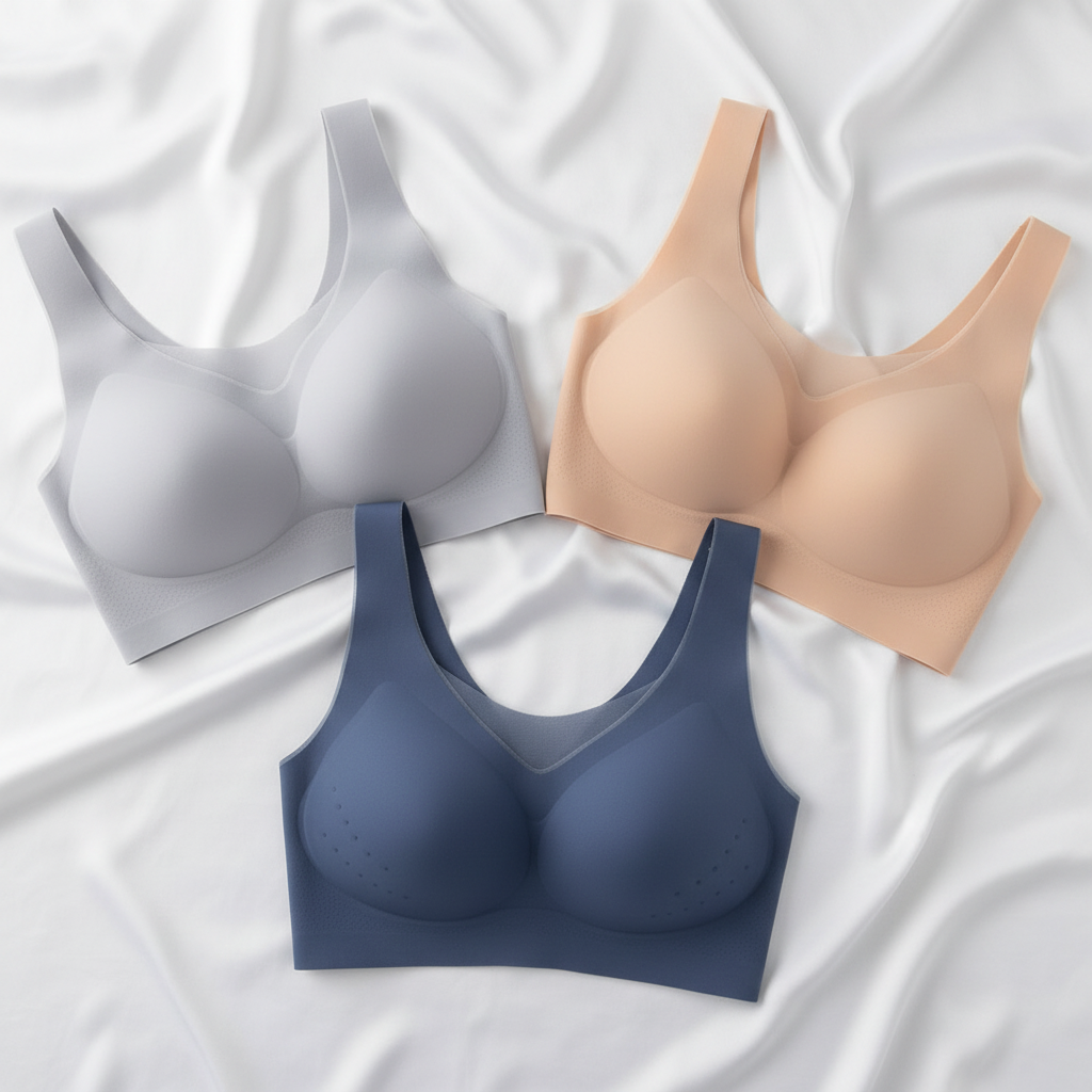 Wireless Comfortable Seamless Bra Supportive Stretch-Fit