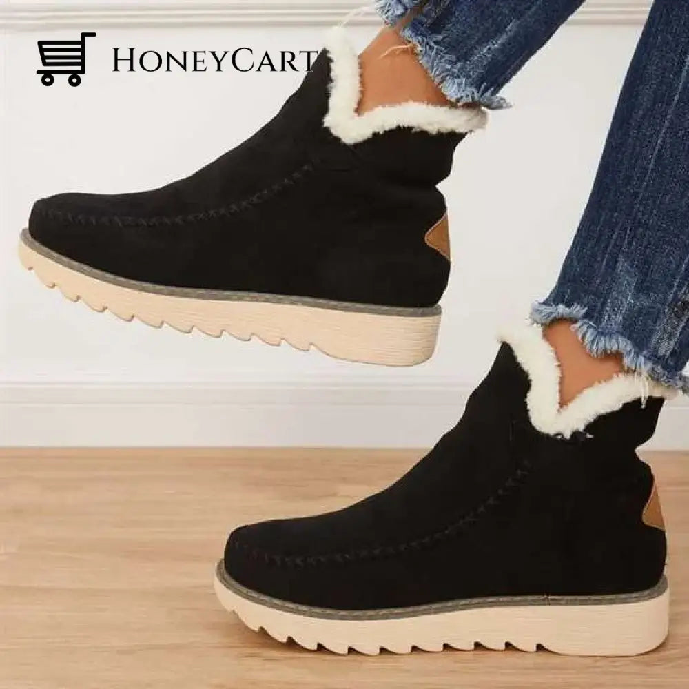 Womens Classic Non Slip Ankle Snow Boots