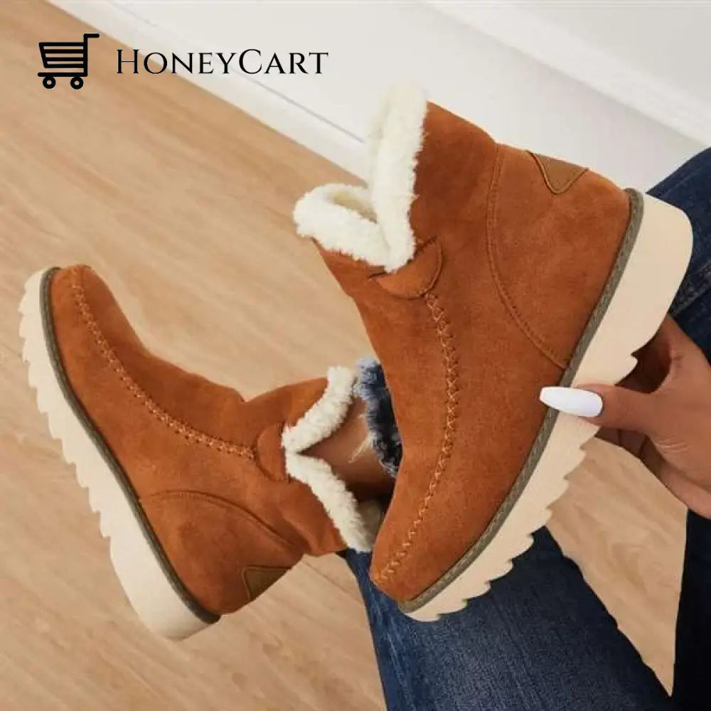 Womens Classic Non Slip Ankle Snow Boots