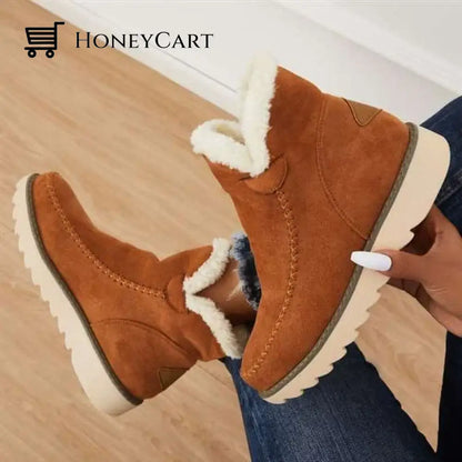 Womens Classic Non Slip Ankle Snow Boots