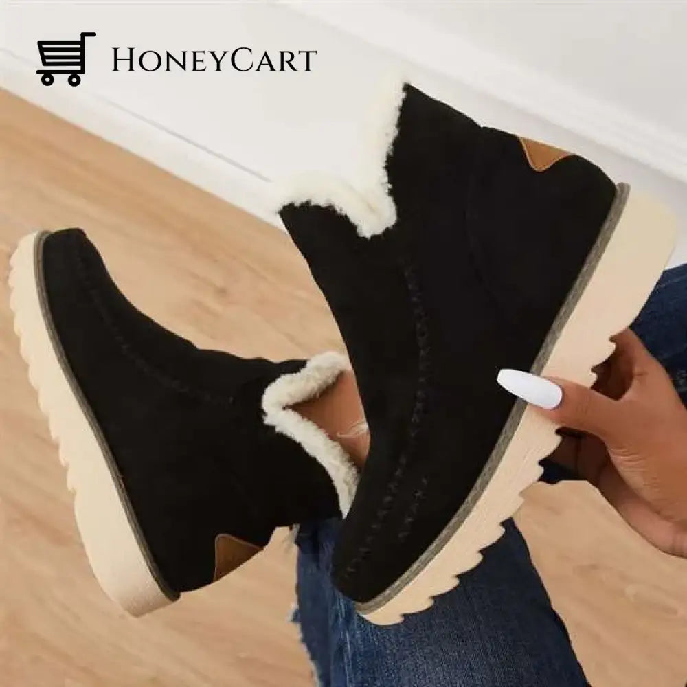 Womens Classic Non Slip Ankle Snow Boots
