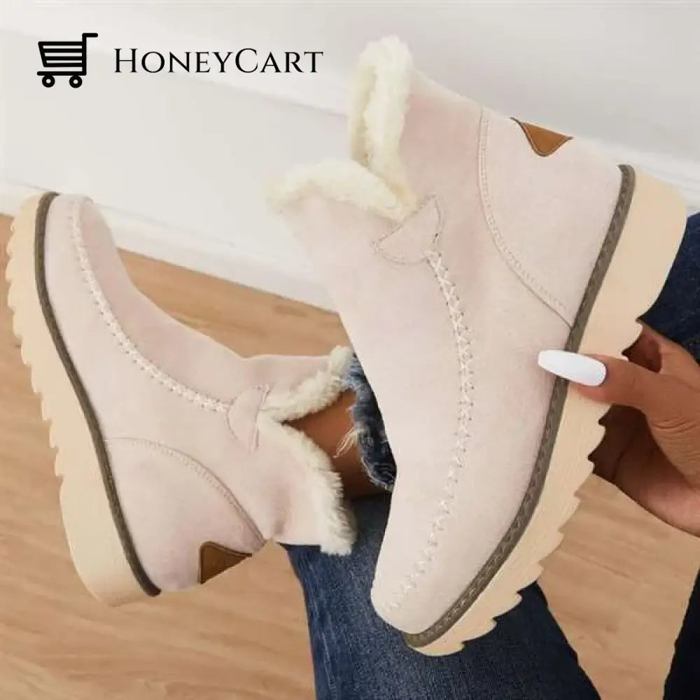 Womens Classic Non Slip Ankle Snow Boots