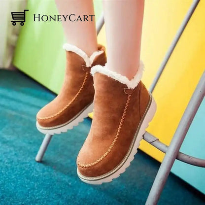 Womens Classic Non Slip Ankle Snow Boots