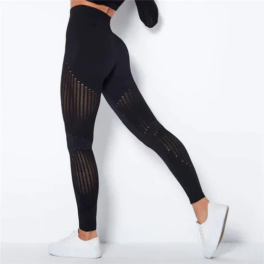 Anti Cellulite Compression Leggings For Women With High Rise Waistband And Secure Stay Put Fit
