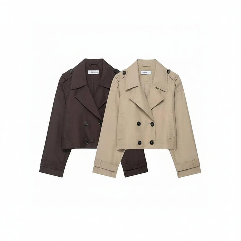 Women's Cropped Trench Coat Short | Outerwear