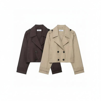 Women's Cropped Trench Coat Short | Outerwear