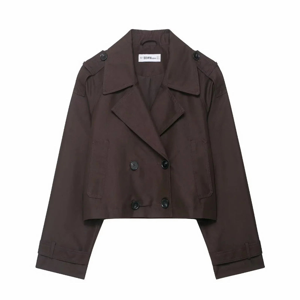 Women's Cropped Trench Coat Short | Outerwear