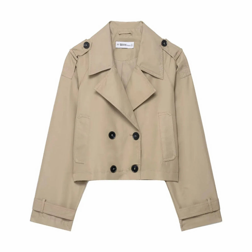 Women's Cropped Trench Coat Short | Outerwear