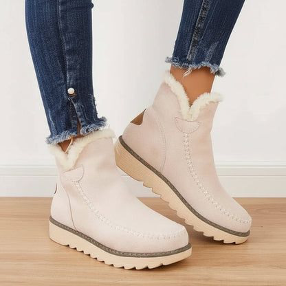 Women's Winter Ankle Slip-on Boots | Lined